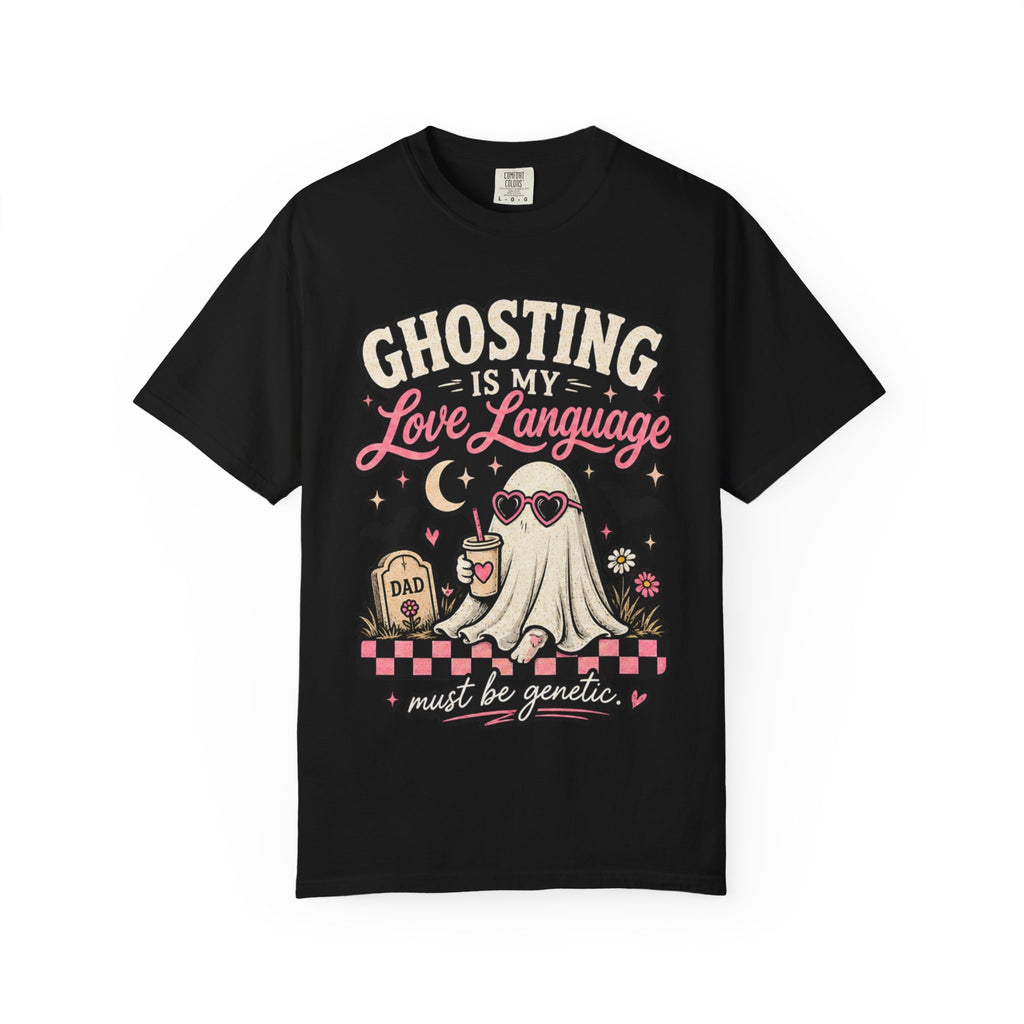 Ghosting Is My Love Language T-Shirt — Cute Retro Ghost Graphic Tee