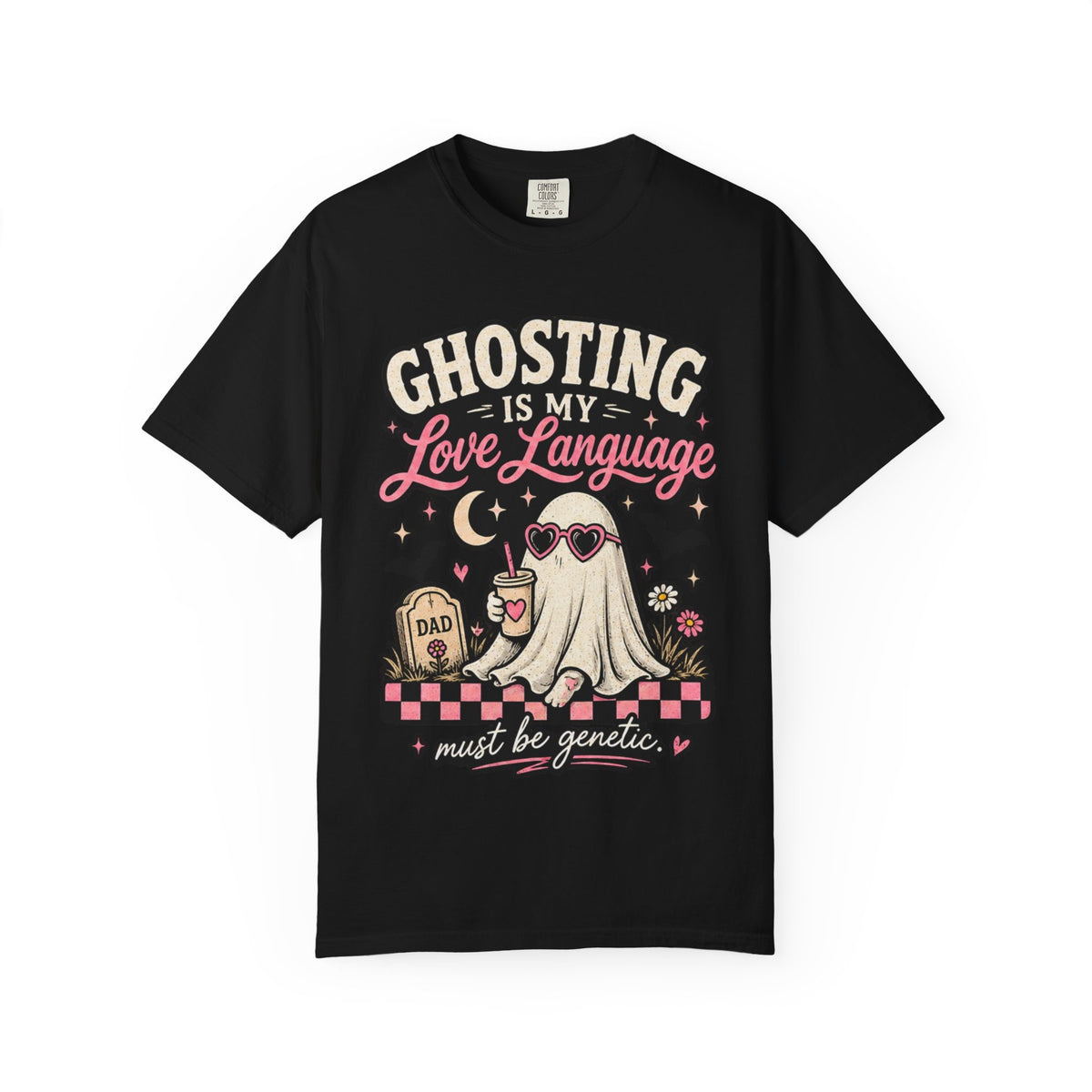 Ghosting Is My Love Language T-Shirt — Cute Retro Ghost Graphic Tee