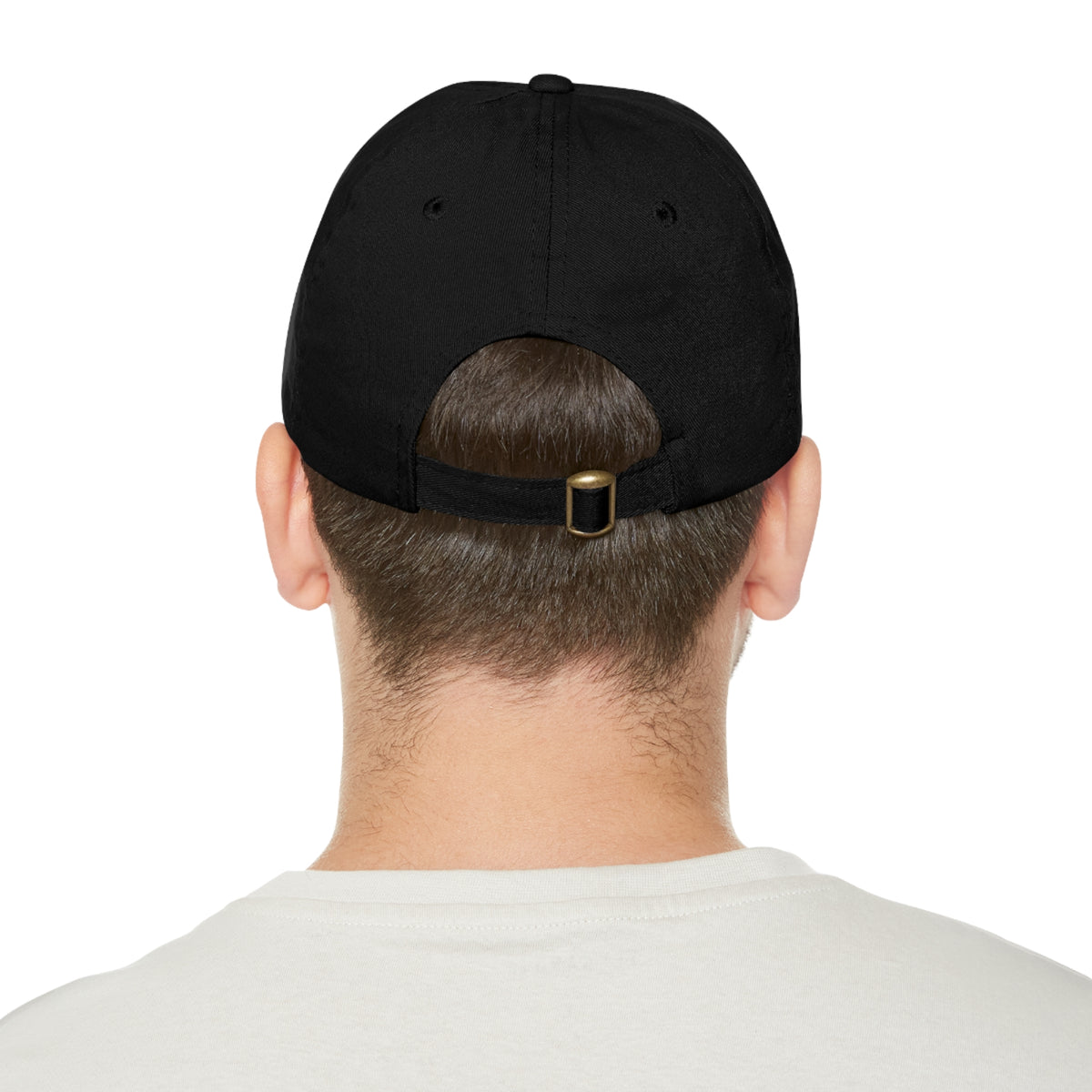Dad Hat — Leather Patch “My Wife Beats Me” Funny Novelty Cap
