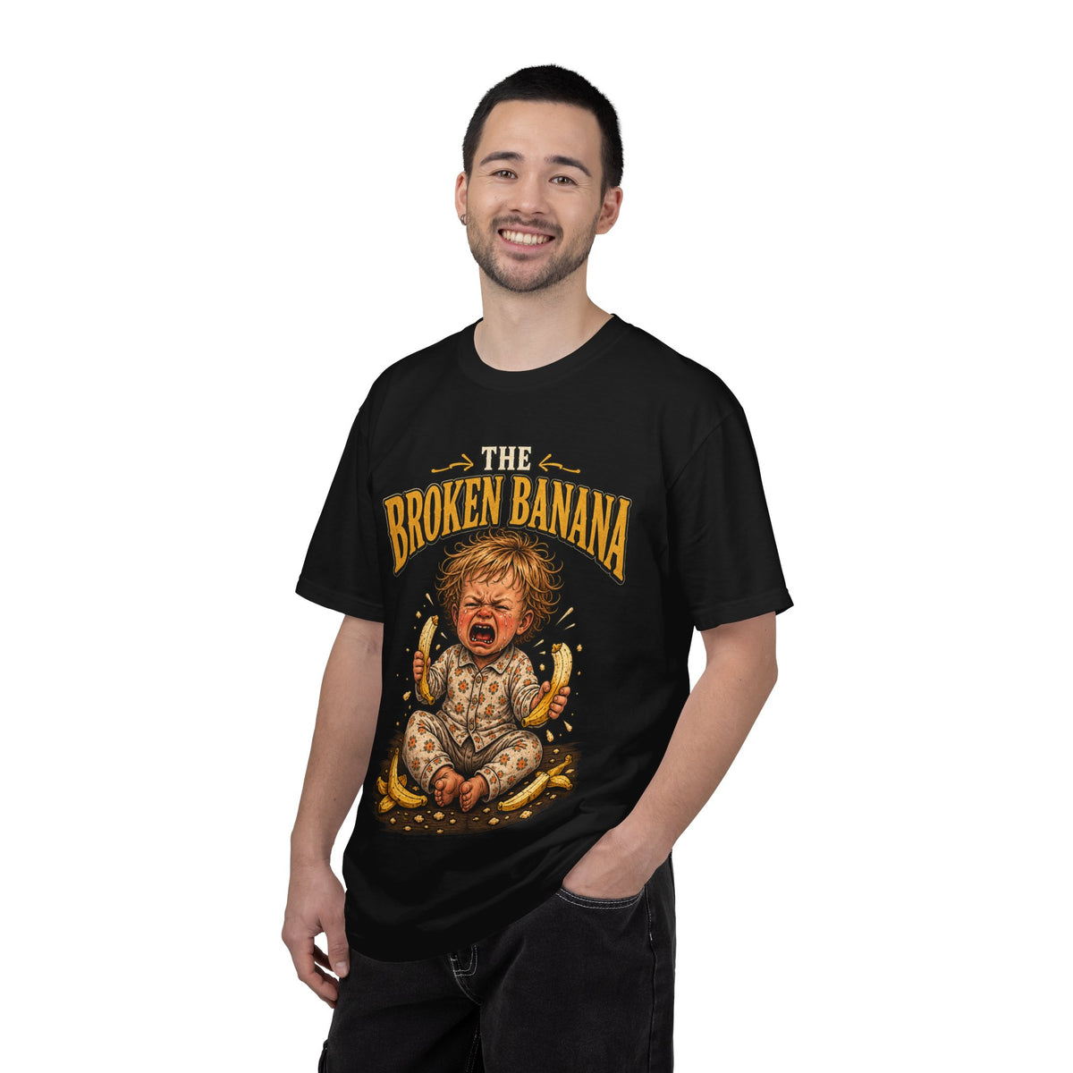 The Broken Banana T-Shirt – Funny Crying Baby Graphic Tee