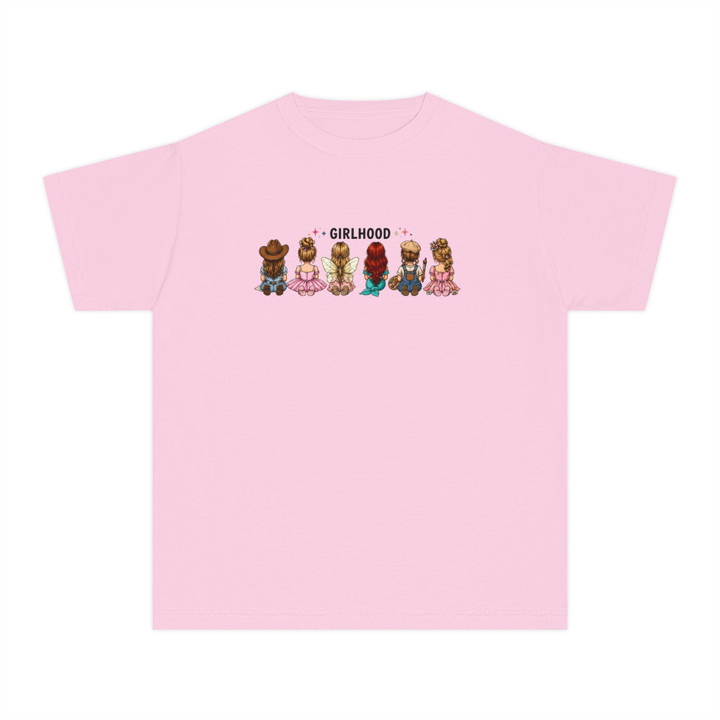 Girlhood Kids Tee — Cute Diverse Little Girls Graphic Shirt for Children