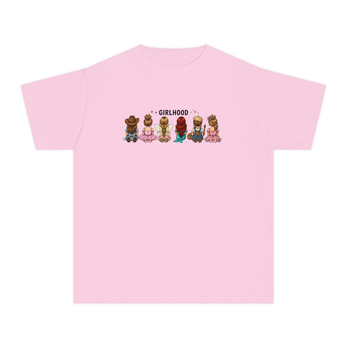 Girlhood Kids Tee — Cute Diverse Little Girls Graphic Shirt for Children