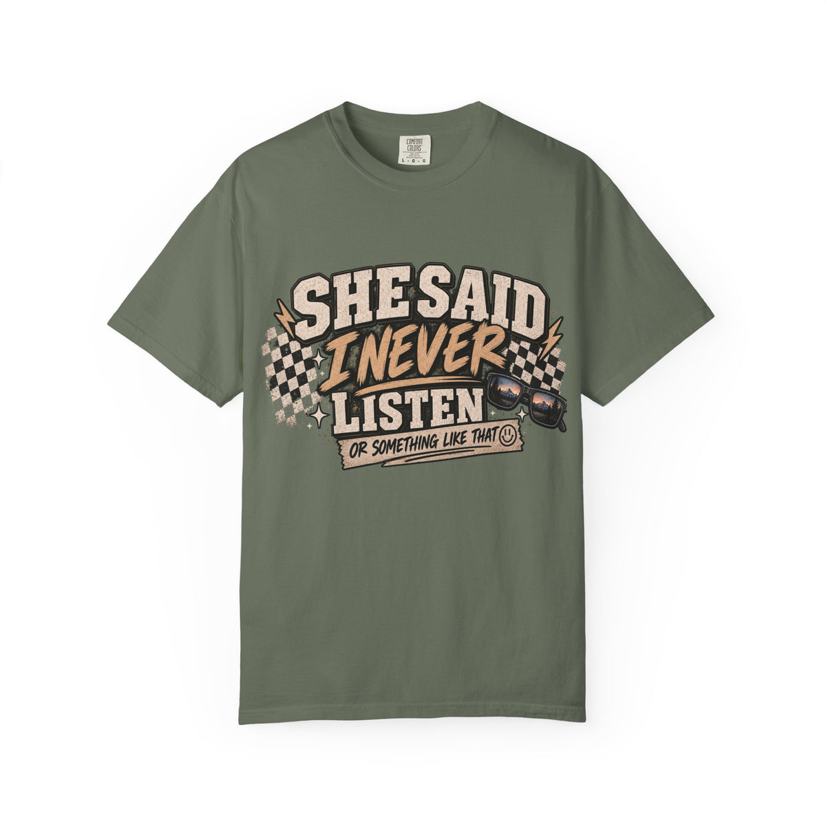 She Said I Never Listen T-Shirt — Funny Retro Racing Graphic Tee