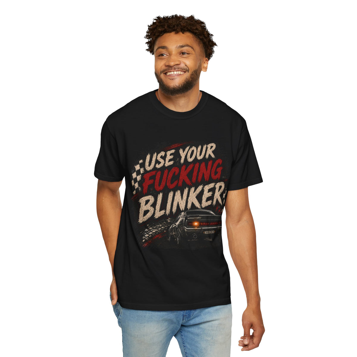 T-Shirt — "Use Your F*cking Blinker" Vintage Car Signal Tee