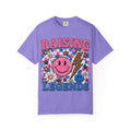 Raising Legends T‑Shirt — Retro Smiley Floral Kids‑Parent Pride Tee