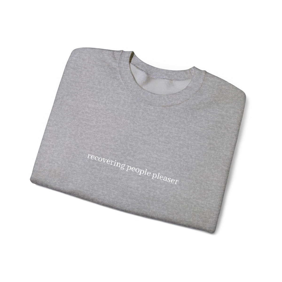Minimalist Black Crewneck Sweatshirt with Subtle Center Text