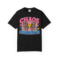 Chaos Coordinator T-Shirt — Cute Leopard Bow Smile Graphic Tee