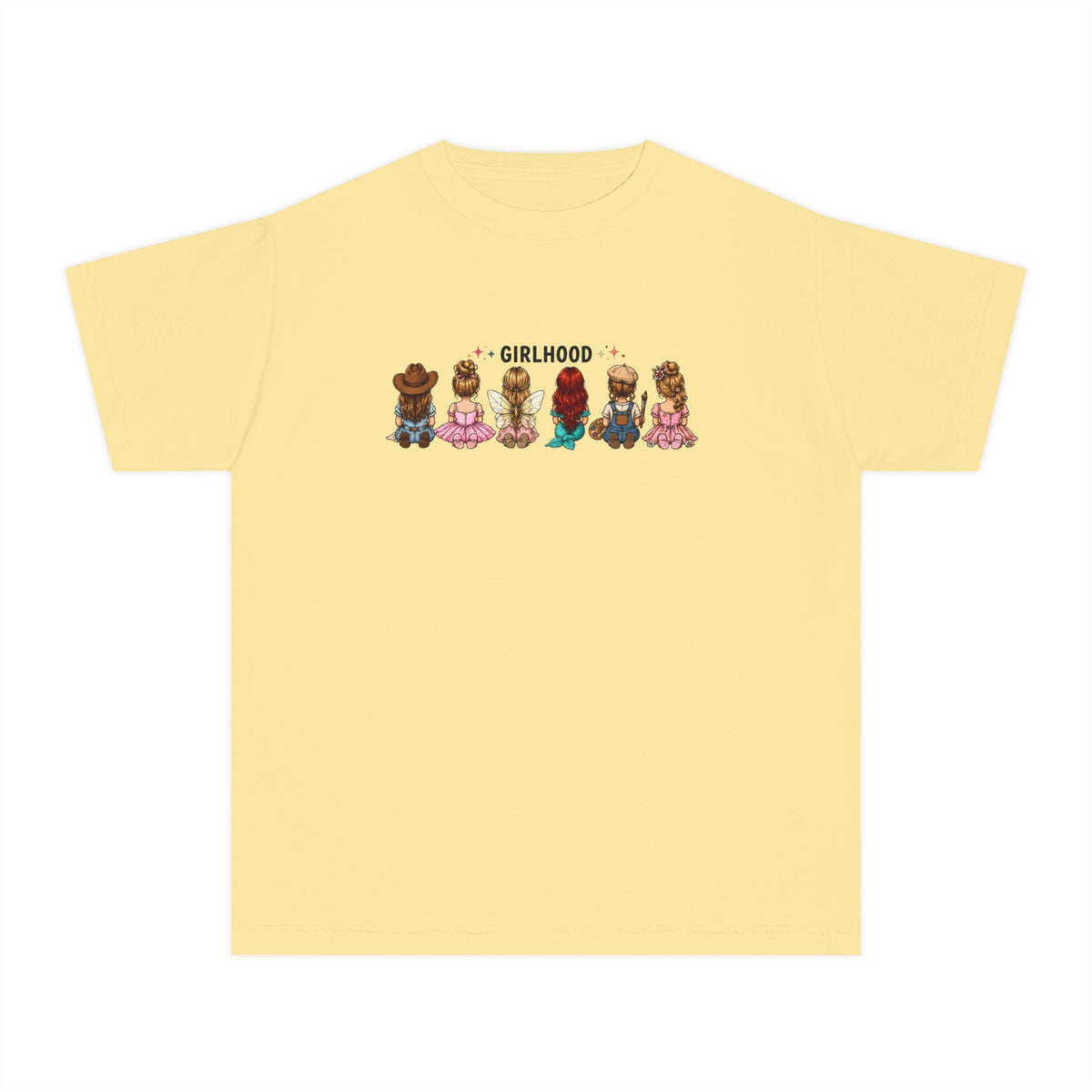 Girlhood Kids Tee — Cute Diverse Little Girls Graphic Shirt for Children
