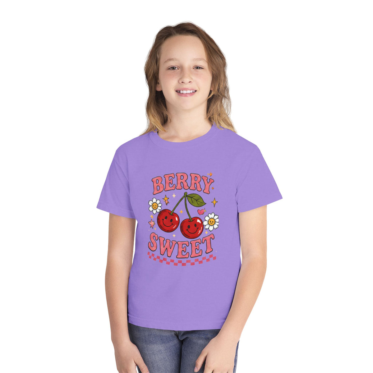 Berry Sweet Youth Tee – Cute Cherry Graphic Kids T-Shirt