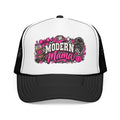 Modern Mama Trucker Hat – Pink Floral Foam Cap for Stylish Moms