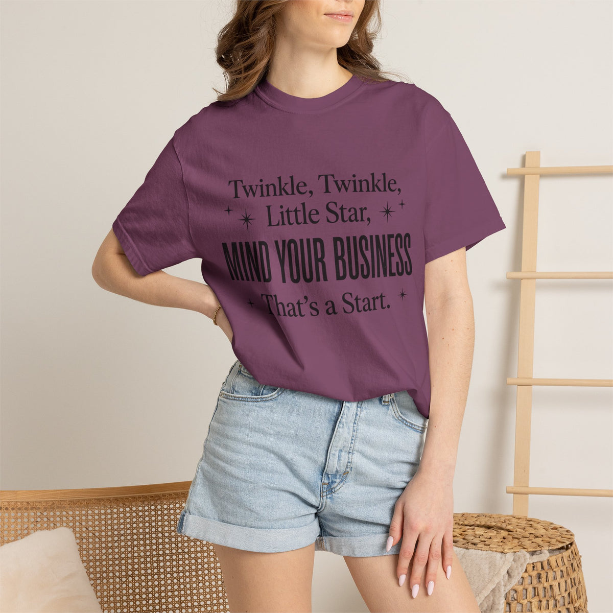 Mind Your Business Tee — "Twinkle, Twinkle, Little Star" Graphic T-Shirt