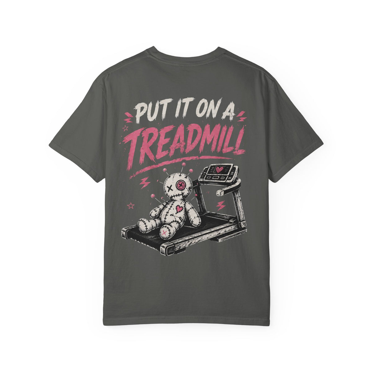 Voodoo Doll T‑Shirt — "Whoever Has My Voodoo Doll" Funny Fitness Tee (Front/Back Treadmill Design)