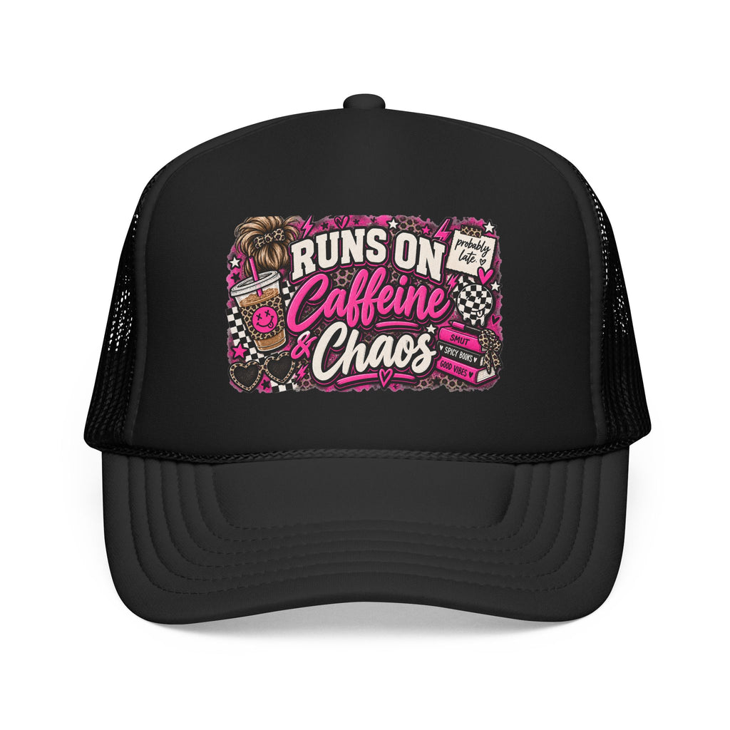 Runs On Caffeine & Chaos Trucker Hat