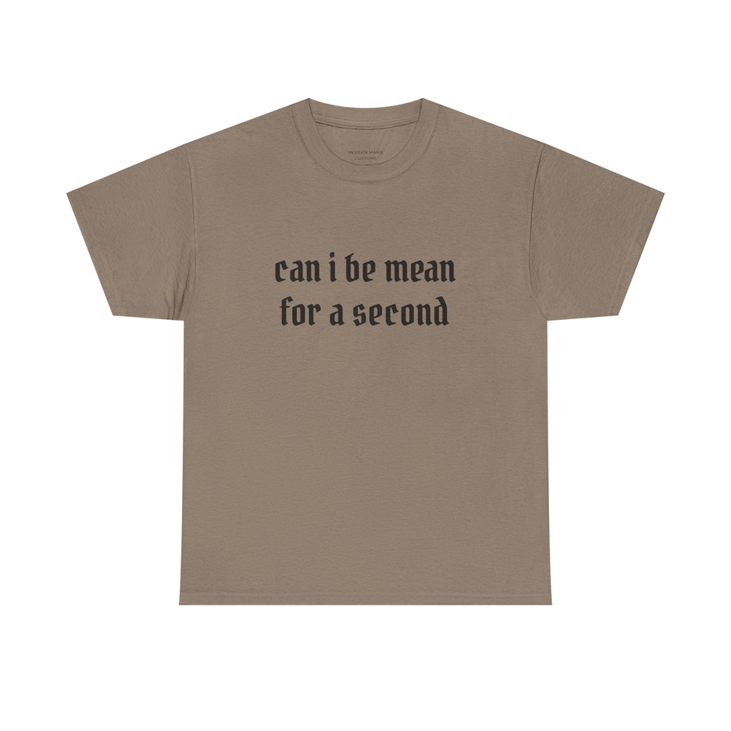 Can I Be Mean For A Second Tee — Funny Sarcastic Graphic T-Shirt