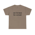 Can I Be Mean For A Second Tee — Funny Sarcastic Graphic T-Shirt