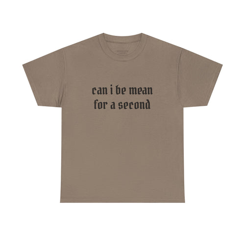 Can I Be Mean For A Second Tee — Funny Sarcastic Graphic T-Shirt