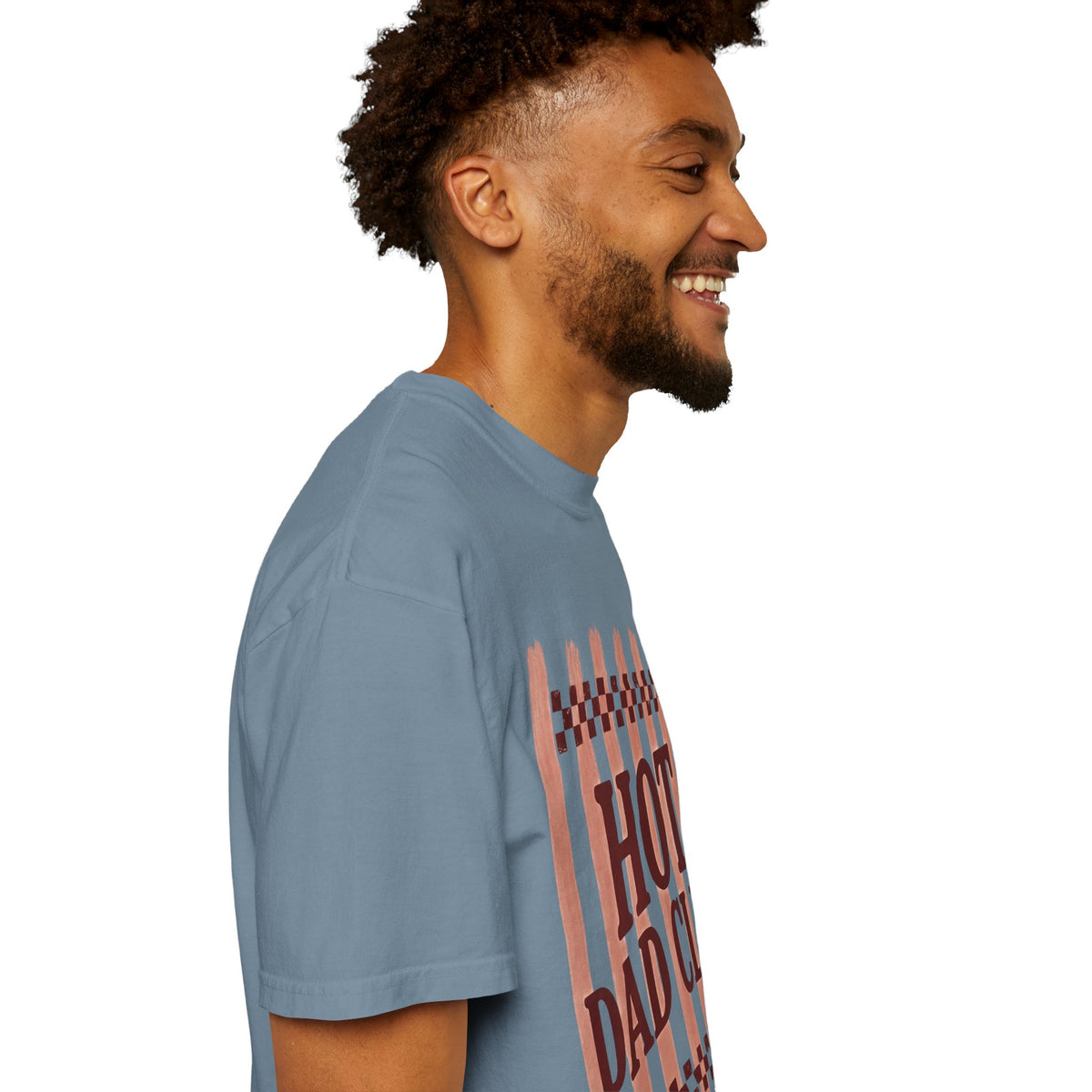 Hot Dad Club T-Shirt — Retro Check Fathers' Day Tee