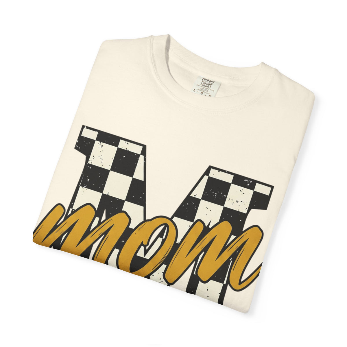 Mom Motherhood T-Shirt — Checker M Graphic Tee for Moms