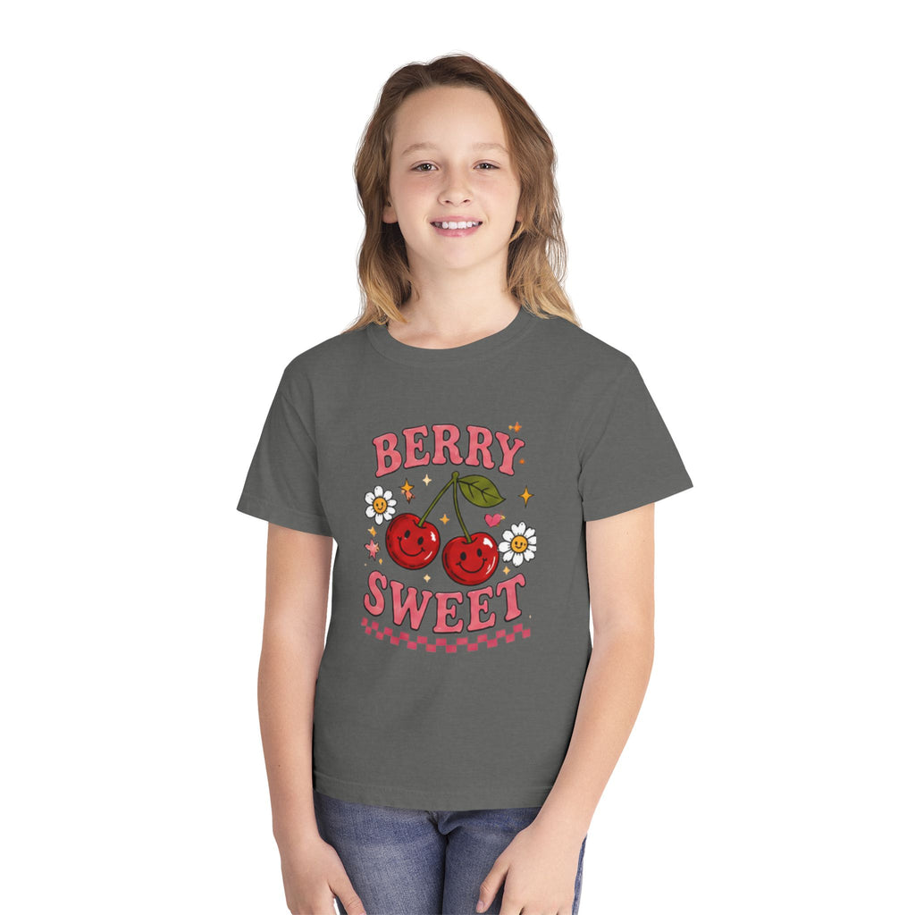 Berry Sweet Youth Tee – Cute Cherry Graphic Kids T-Shirt