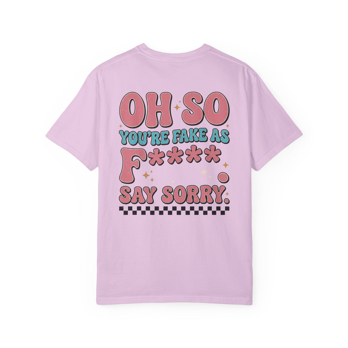 Be Kind Smiley T-Shirt — Retro 'Oh So You're Fake As F*' Graphic Tee