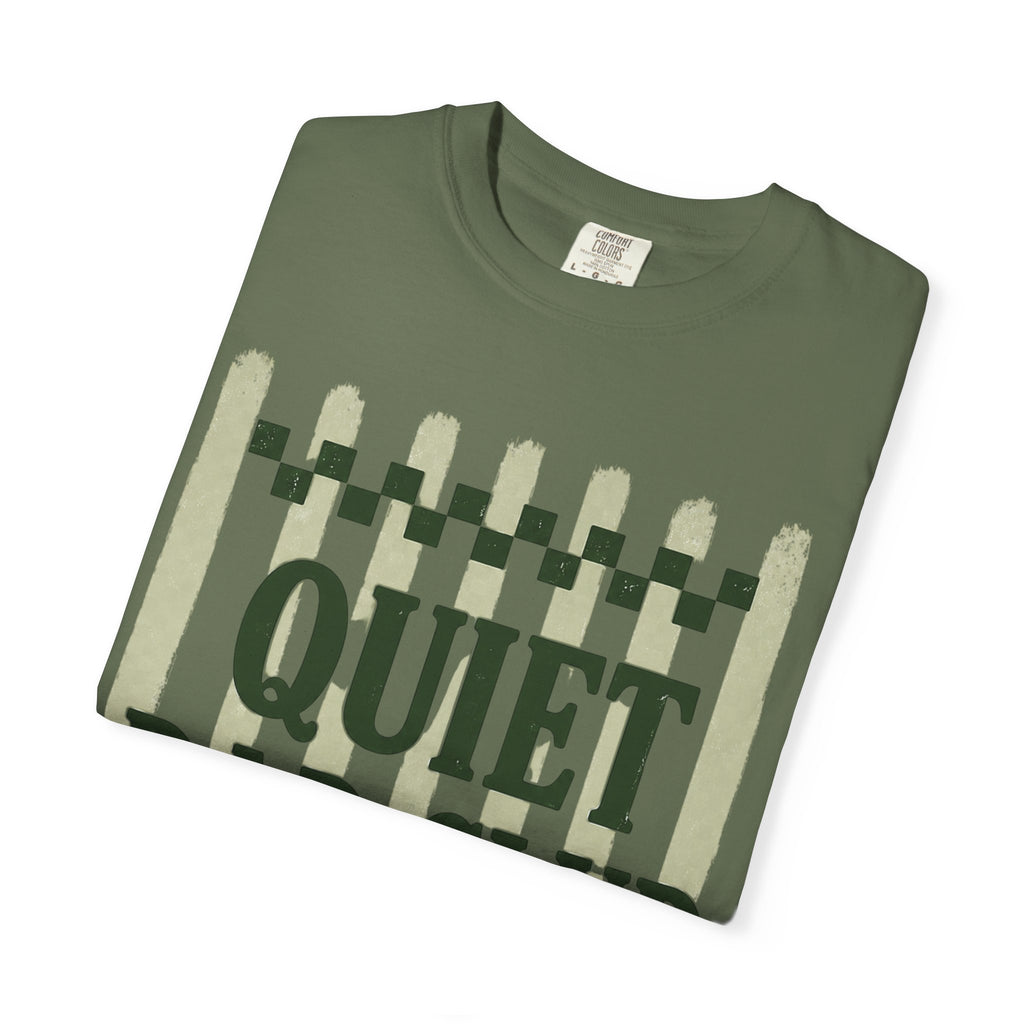 Quiet Dad Club T-Shirt — Vintage Green Graphic Tee for Fathers