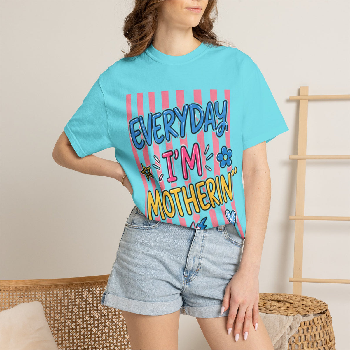 Everyday I'm Motherin' T-Shirt — Fun Mom Graphic Tee