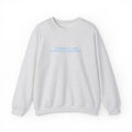 Minimalist Blue Script Crewneck Sweatshirt