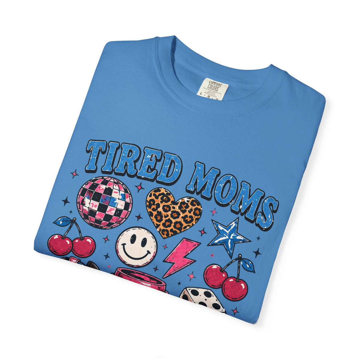 Tired Moms Coffee Club T-Shirt — Fun Retro Coffee & Momlife Graphic Tee